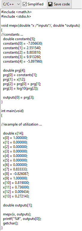 source code in C++